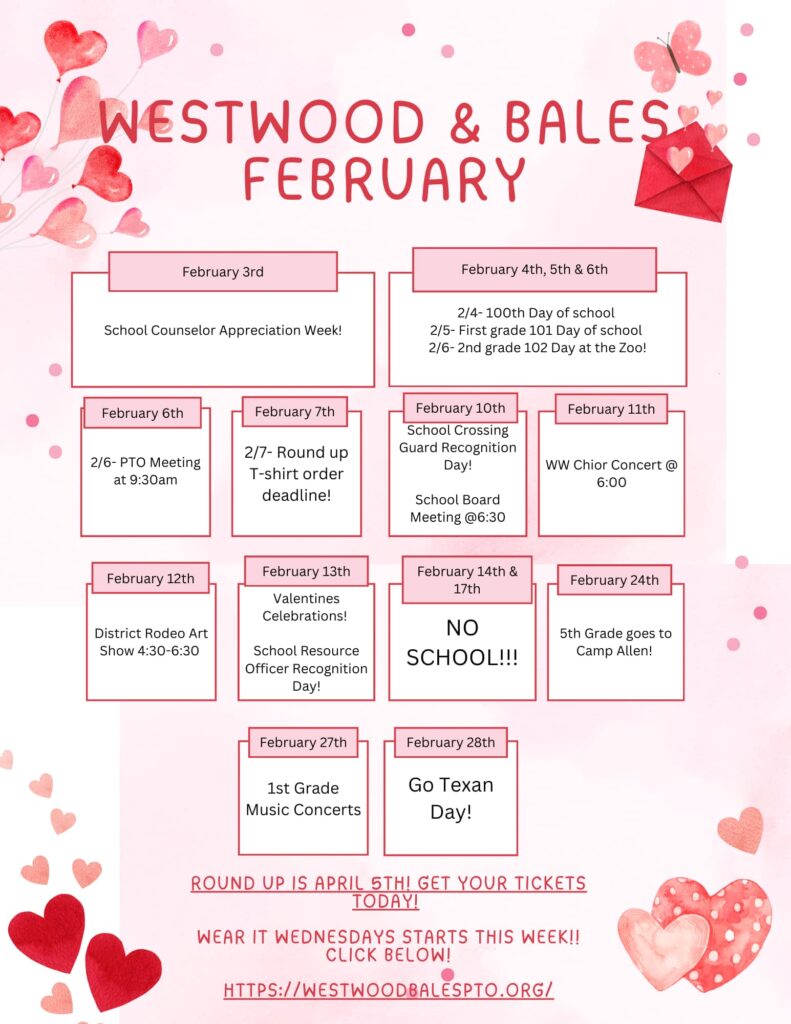 February PTO Calendar